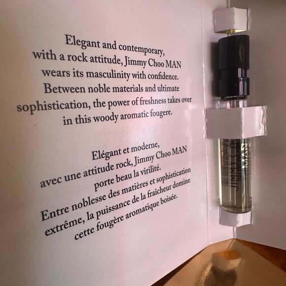 Jimmy Choo Man Eau de
Toilette Sample 2 ml / 0.06 fl oz - New - Picture 4 of 17